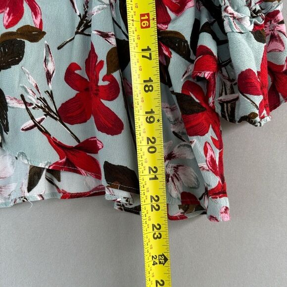 5 for $45 Zara Floral Top Blouse Shirt Size M - Picture 5 of 6